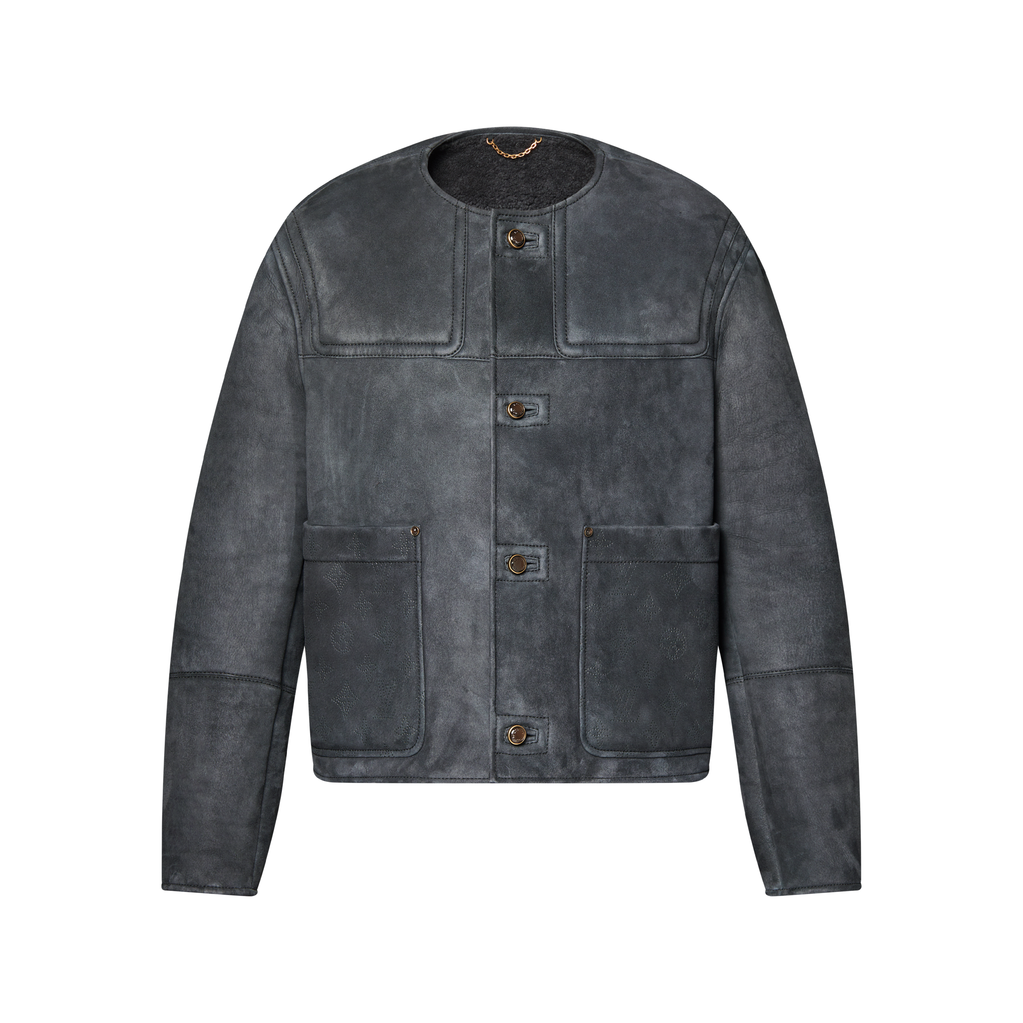 ルイヴィトンLOUIS VUITTON ノーカラジャケット Lサイズ ルイヴィトンLOUIS VUITTON ノーカラジャケット Lサイズ ルイヴィトン